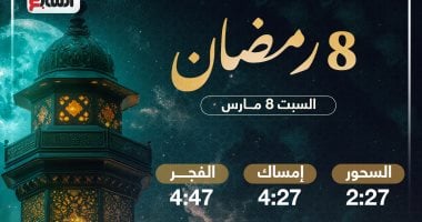 تعرف على موعد السحور وأذان الفجر فى ثامن أيام شهر رمضان المبارك 2025