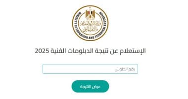 “مؤشـرات مفرحـة” استعلم عن نتيجة الدبلومات الفنية 2025 بالاسم ورقم الجلوس fany.emis كافـة التخصصـات حال الاعلان عنها