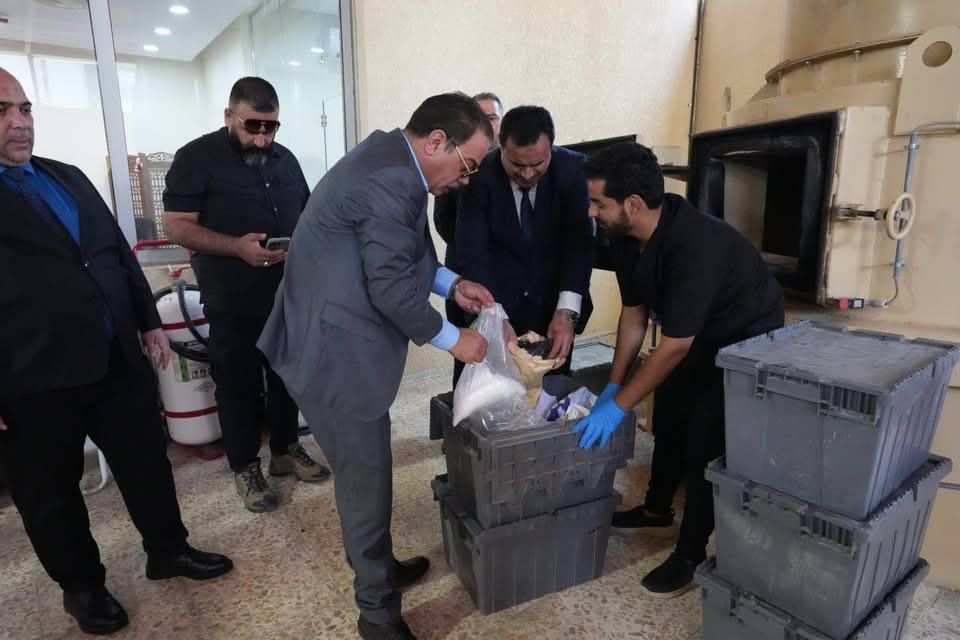 إتلاف 116 كغم من المخدرات في بغداد: جهود متواصلة لمكافحة المخدرات