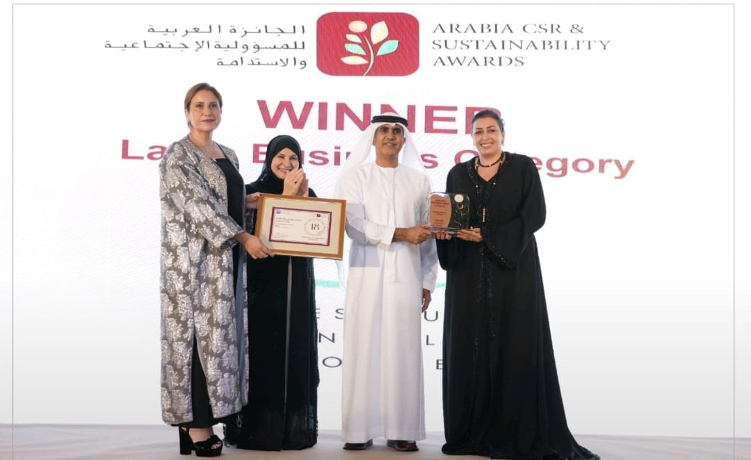 أولماس تحقق إنجازًا جديدًا بفوزها بجائزة “Arabia CSR Awards” لعامين متتاليين!