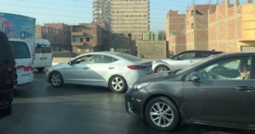 ازدحام مروري كثيف في شوارع القاهرة والجيزة