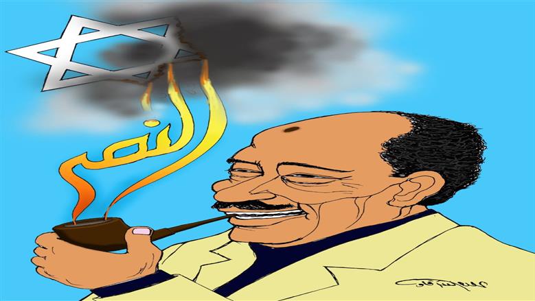 معرض كاريكاتير في مركز الهناجر يخلد انتصارات أكتوبر بلمسة فنية