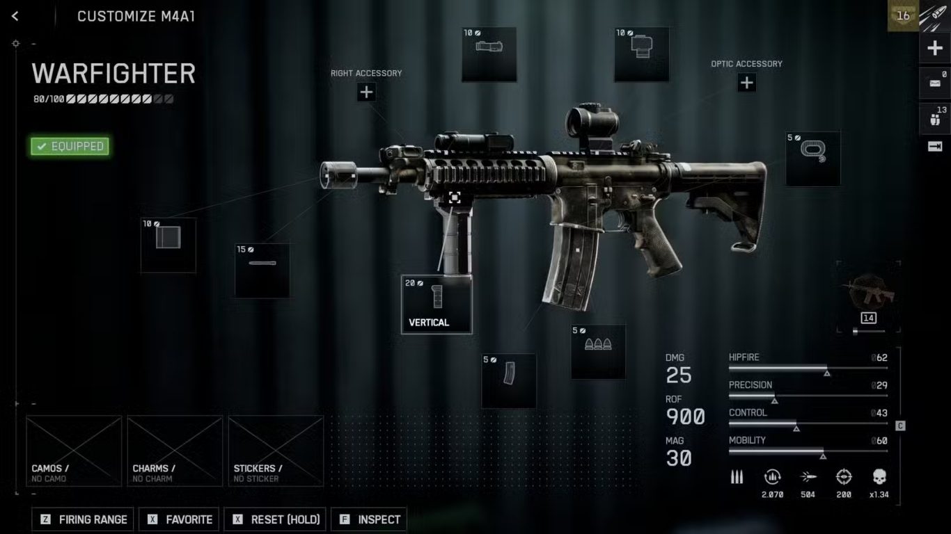 أفضل إعداد لسلاح M4A1 في لعبة Battlefield 6