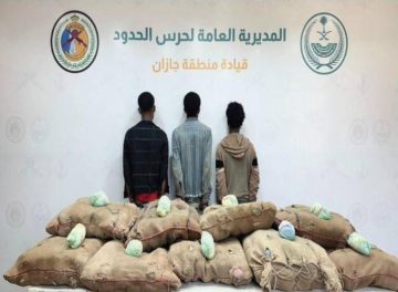 جازان: ضبط 3 متهمين بتهريب 280 كيلوغراماً من القات