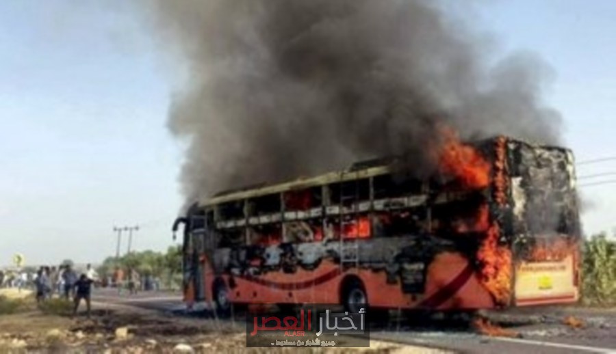 فاجعة في الهند: 20 قتيلاً في حريق مروع لحافلة