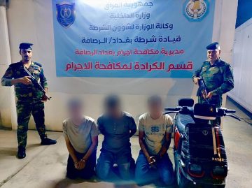 القبض على ثلاثة متهمين من أرباب السوابق خلال محاولة سرقة دراجة نارية في البتاوين