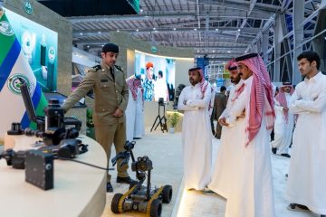 بدء فعاليات وزارة الداخلية في معرض الصقور والصيد السعودي الدولي 2025