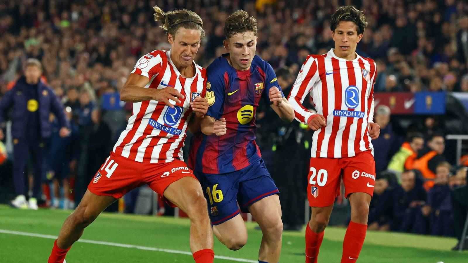 ملخص نتيجة مباراة اتليتكو مدريد وبرشلونة اليوم في الدوري الأسباني